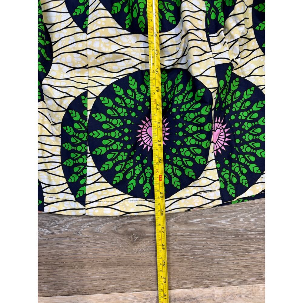 Verita African Print Midi Skirt Bohemian Festival Cottagecore Medium - Picture 6 of 7